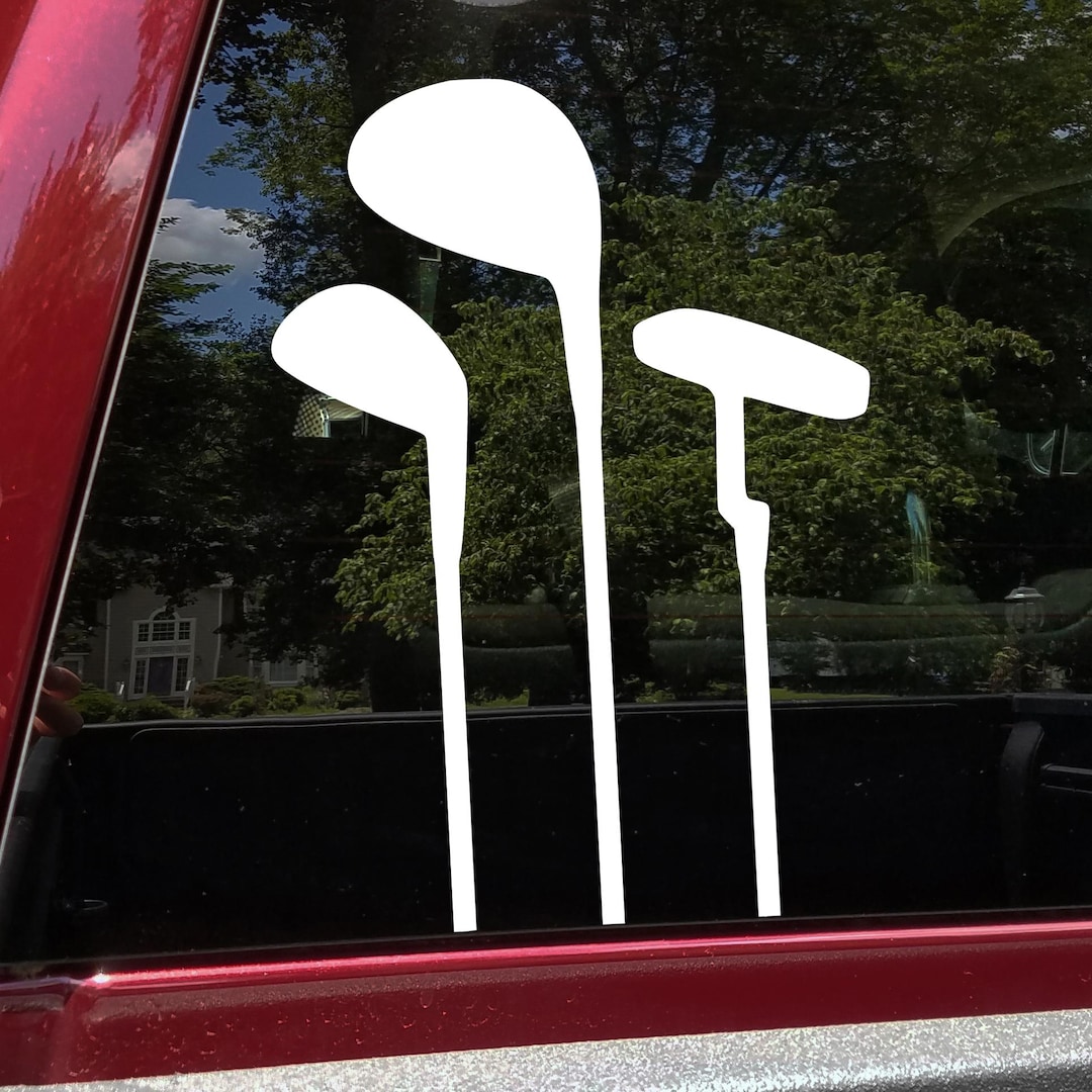 Golf Clubs Putter Driver Iron Sticker Decal Waterproof Vinyl - Etsy