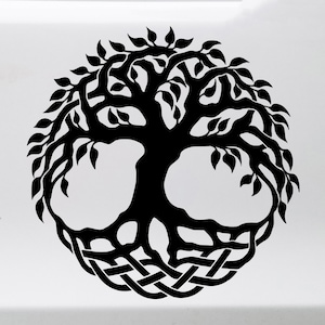 Tree of Life Yggdrasil Vinyl Decal - Norse Mythology - Die Cut Sticker ...
