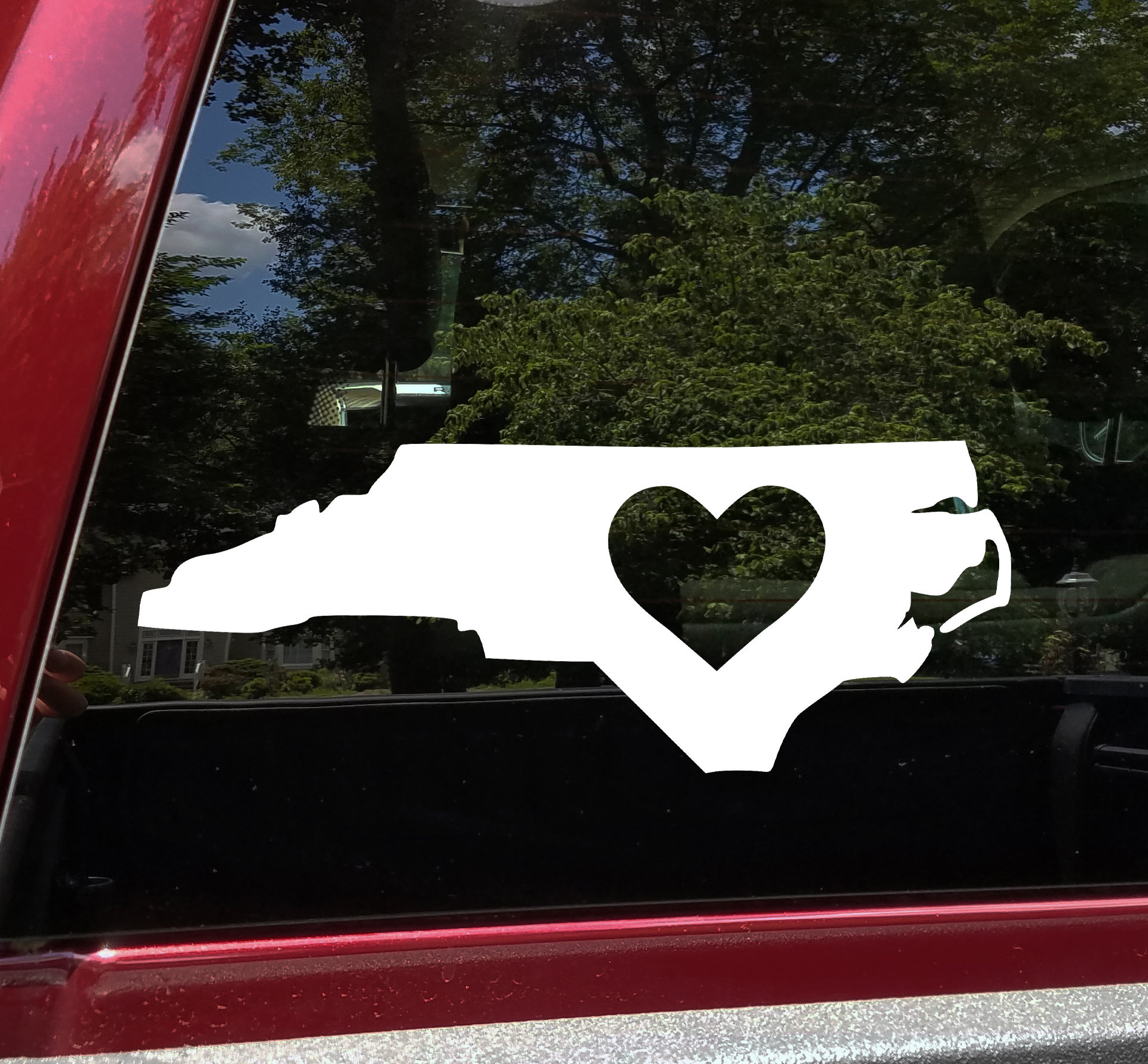 North Carolina Vinyl Decal - Heart Love Home State Native North ...