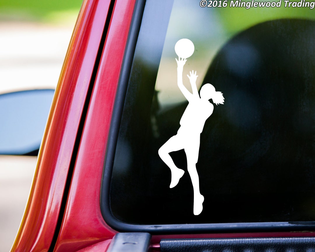 Girl Baskeyball Player Vinyl Decal Sticker Female Womens - Etsy