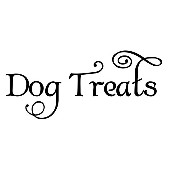 DOG TREATS Vinyl Decal Sticker Label Canine Puppy Mutt Etsy