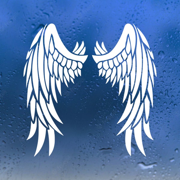 Angel Wings Vinyl Decal V1 | Custom Wing Stickers | Die Cut Sticker