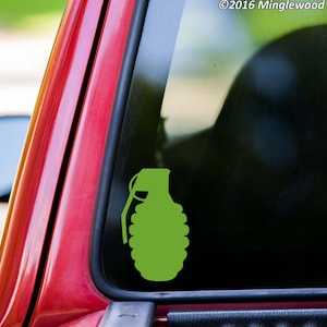 Hand Grenade Vinyl Sticker - Mk 2 Pineapple Frag - Fight for Freedom - Die Cut Decal
