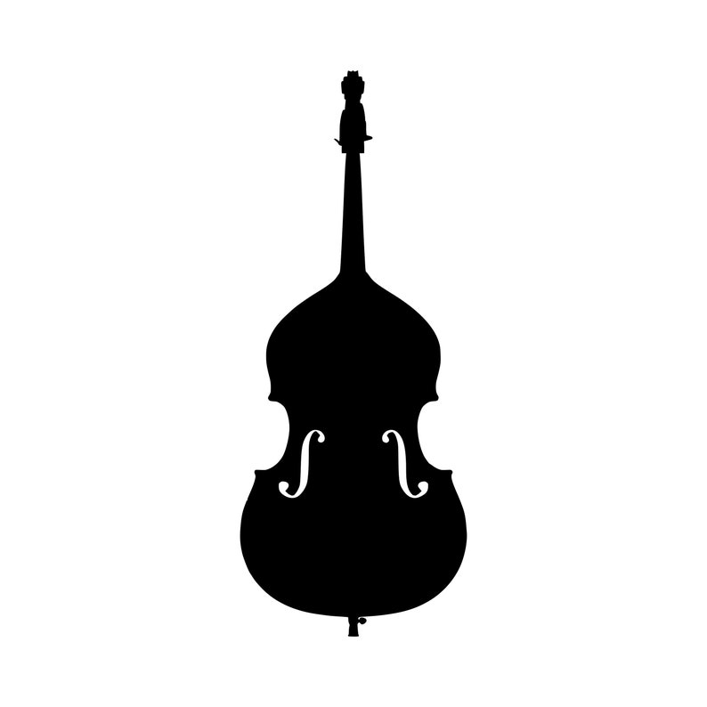 Double Bass Vinyl Decal Upright Bass Bluegrass Jazz Die Etsy