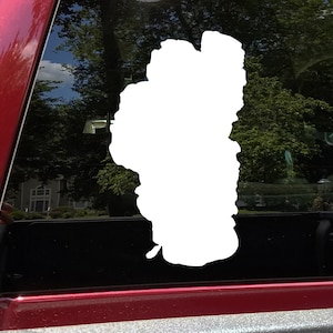 Lake Tahoe Vinyl Decal - Outline Sierra Nevada California - Die Cut Sticker