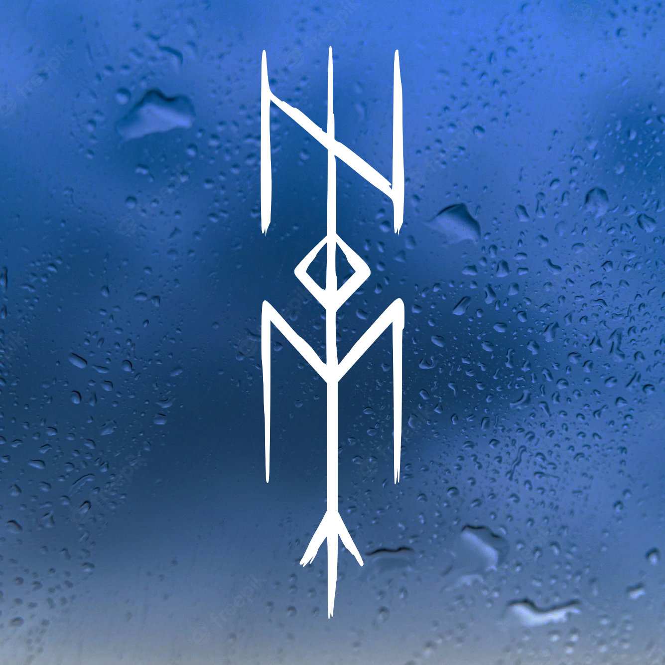 Welsh Death Rune Hel Bind Rune Vinyl Decal - Viking Norse Hela Goddess Death Underworld ...