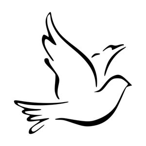 Dove Vinyl Decal Bird Peace Love Pigeon Die Cut Sticker - Etsy