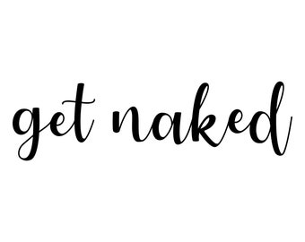 Get Naked Decal Etsy
