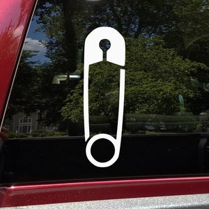 Safety Pin Vinyl Decal - Die Cut Sticker