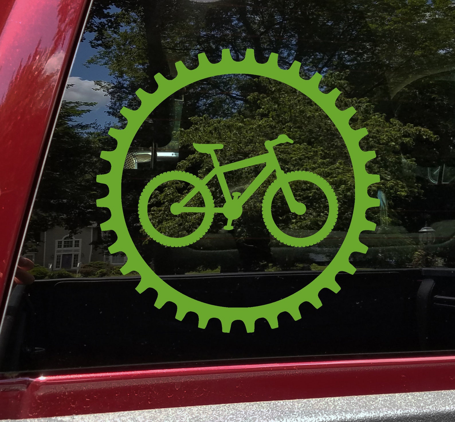 Mountain Bike Chain Ring Sprocket Vinyl Decal V2 MTB Die Etsy