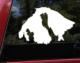 Orcas Island Outline Vinyl Decal Sticker | Washington PNW Coastal Map | San Juan Islands Car Window Laptop Wall Décor