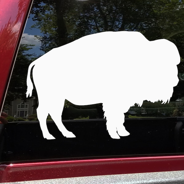 Buffalo V2 Vinyl Decal - Bison Wisent Prairie Animal - Die Cut Sticker