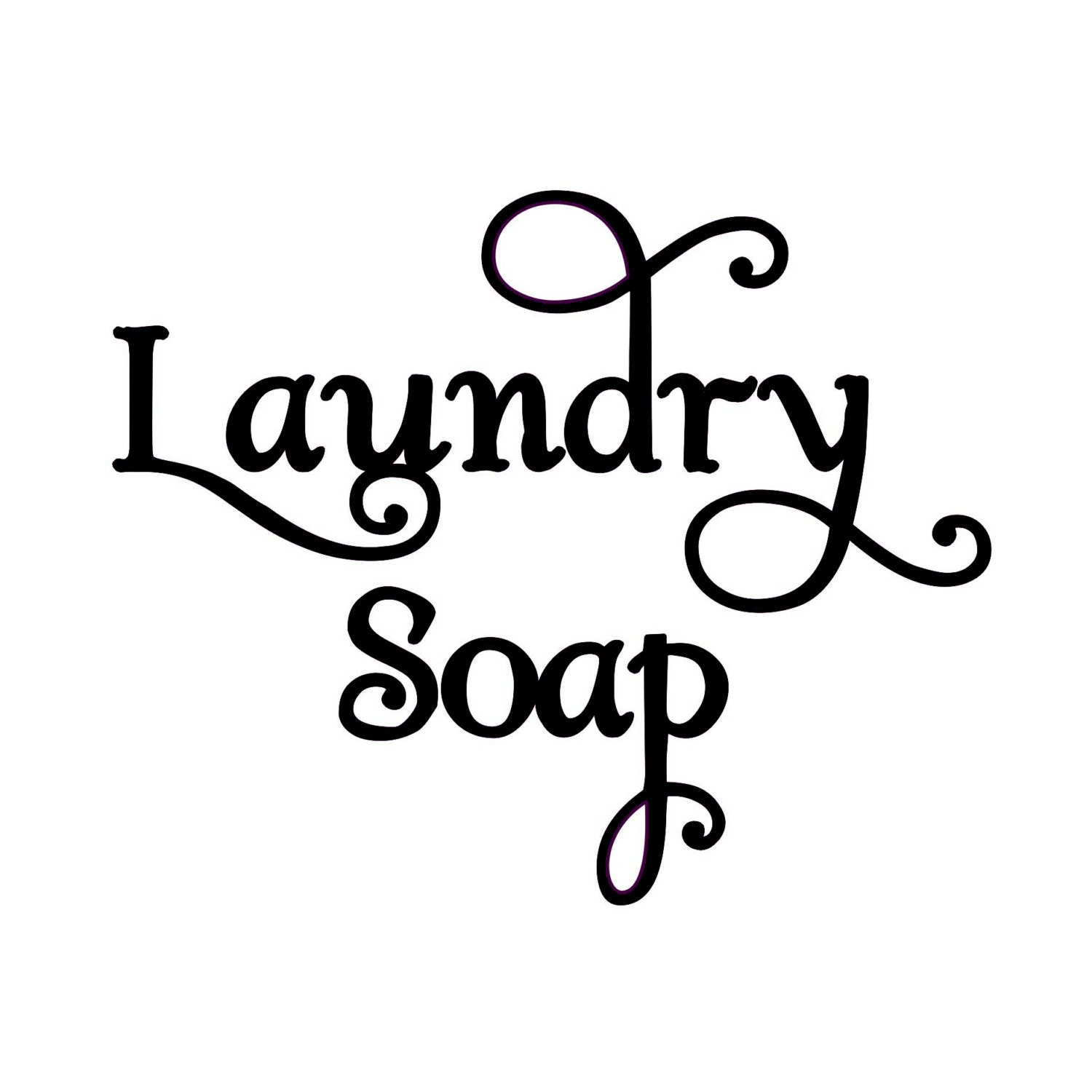 LAUNDRY SOAP Label Vinyl Decal Sticker Home Clothes Washer | Etsy
