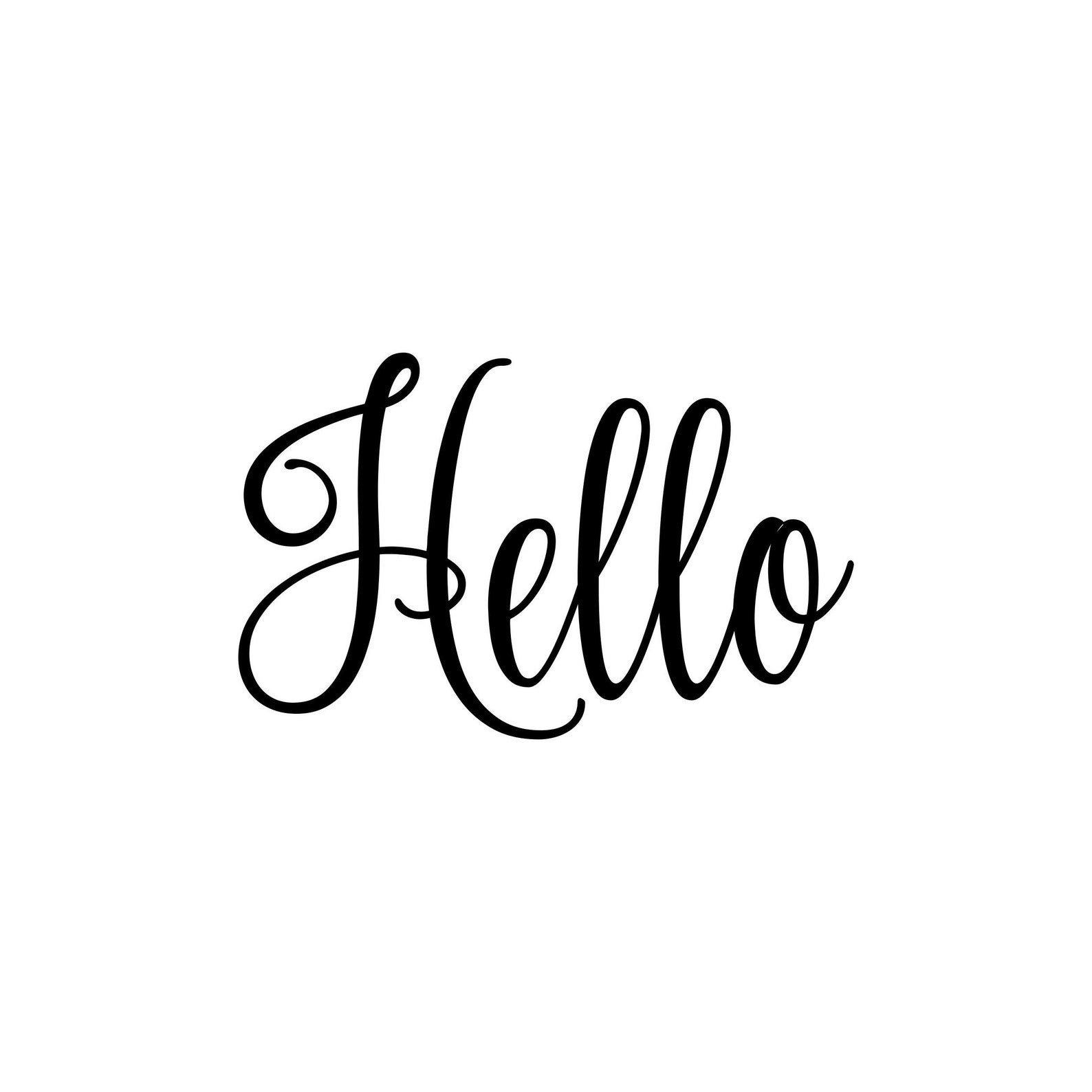 HELLO Vinyl Sticker Home Decor Label Die Cut Decal Fancy Etsy