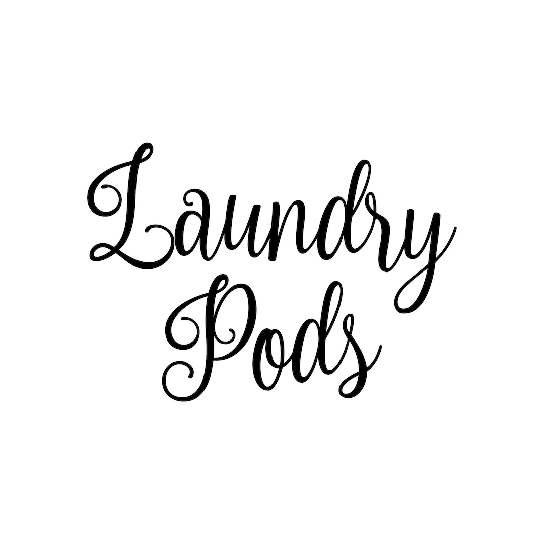 Laundry Pods Vinyl Sticker Laundry Room Pantry Home Organization Label