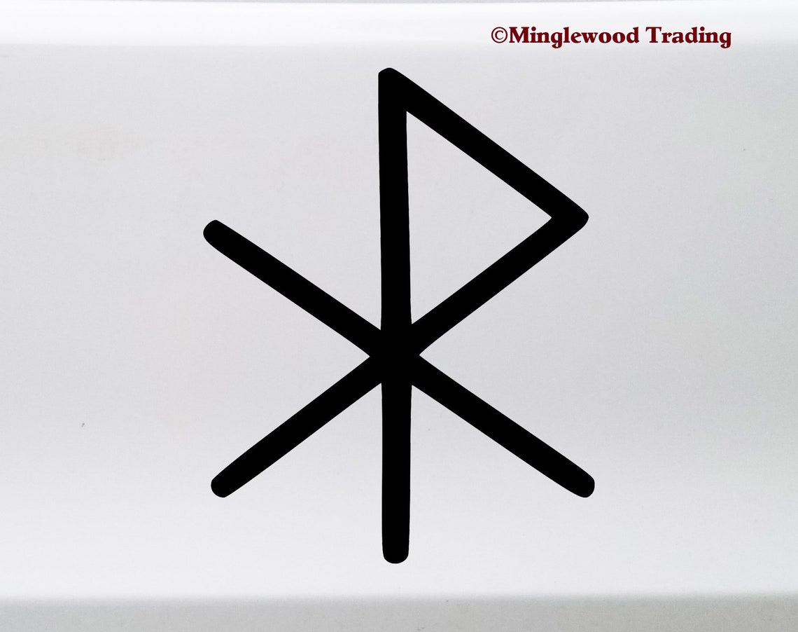 Love Bind Rune Vinyl Sticker Viking Symbol Glyph Bindrune - Etsy
