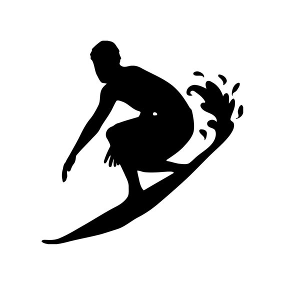 SURFER MAN BOY Vinyl Decal Sticker Surfboard Wave Surfing | Etsy