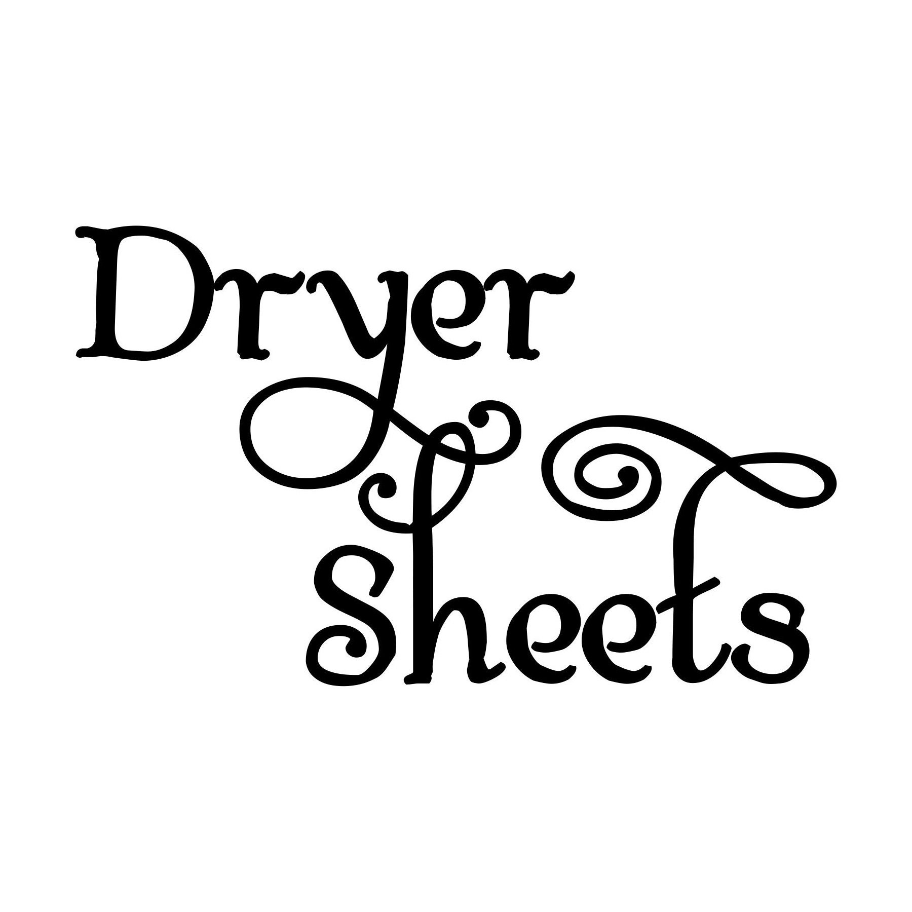 Dryer Sheets Vinyl Decal Sticker Laundry Room Fresh DIY | Etsy