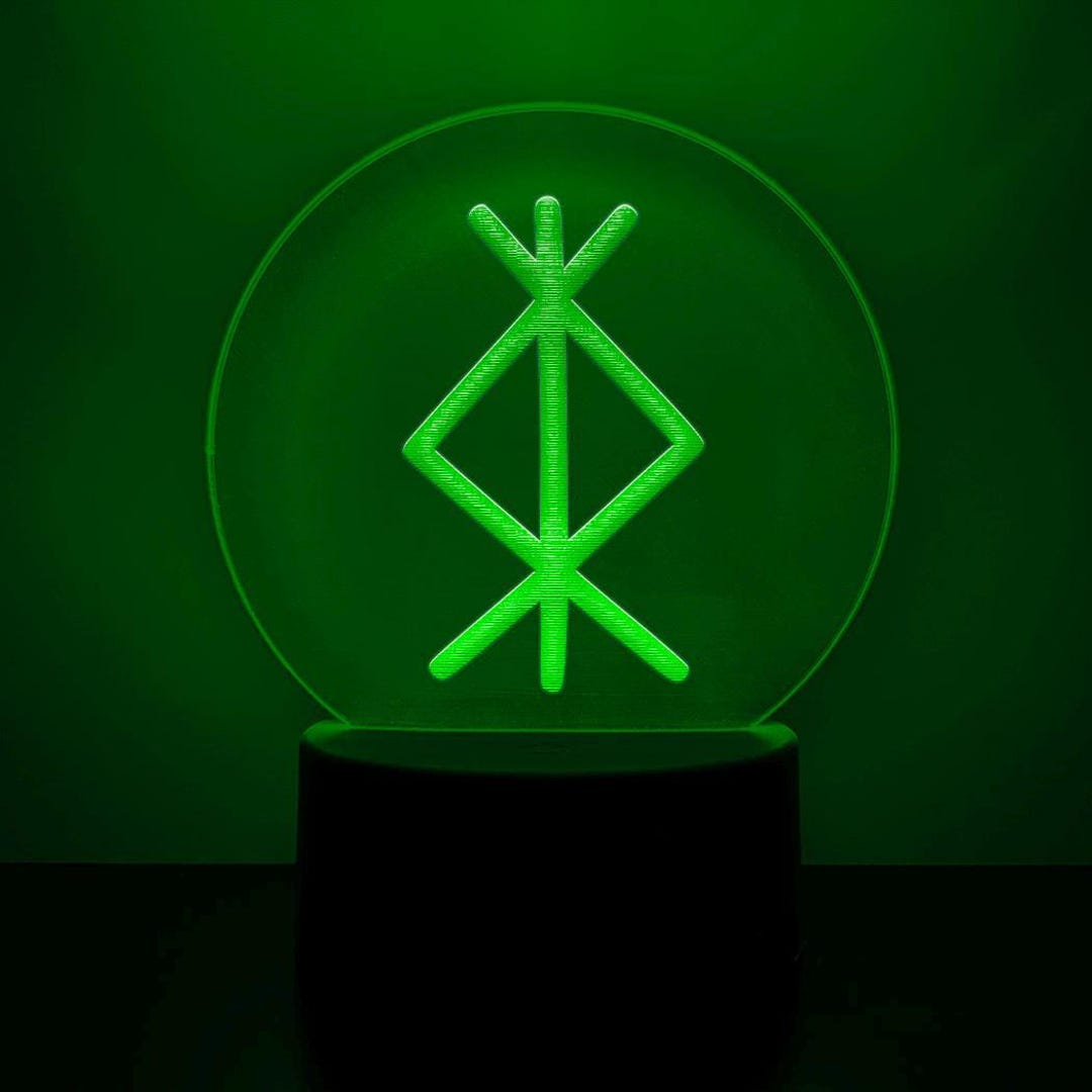 Protection Viking Symbol Bind Rune Night Light LED Sign V10 | Subtle ...