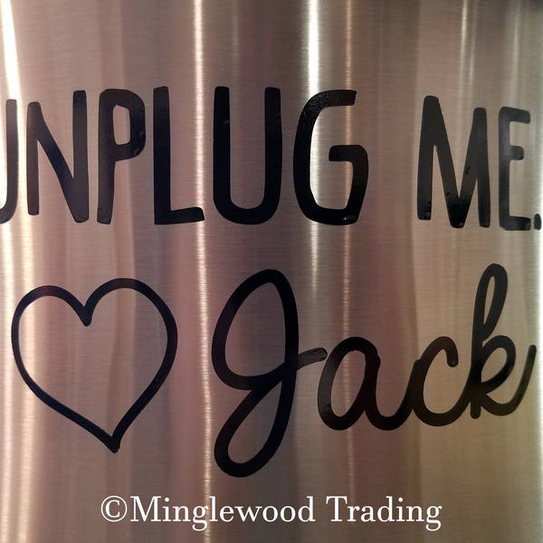 Unplug me… Love Jack Vinyl Decal Sticker - Slow Cooker