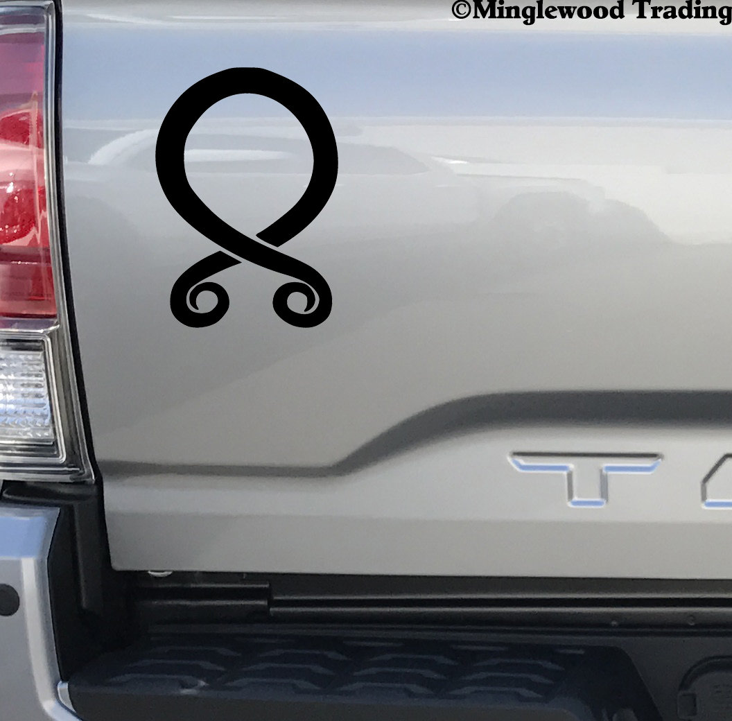 Troll Cross Vinyl Sticker - Trollkors - Norse Protection Symbol