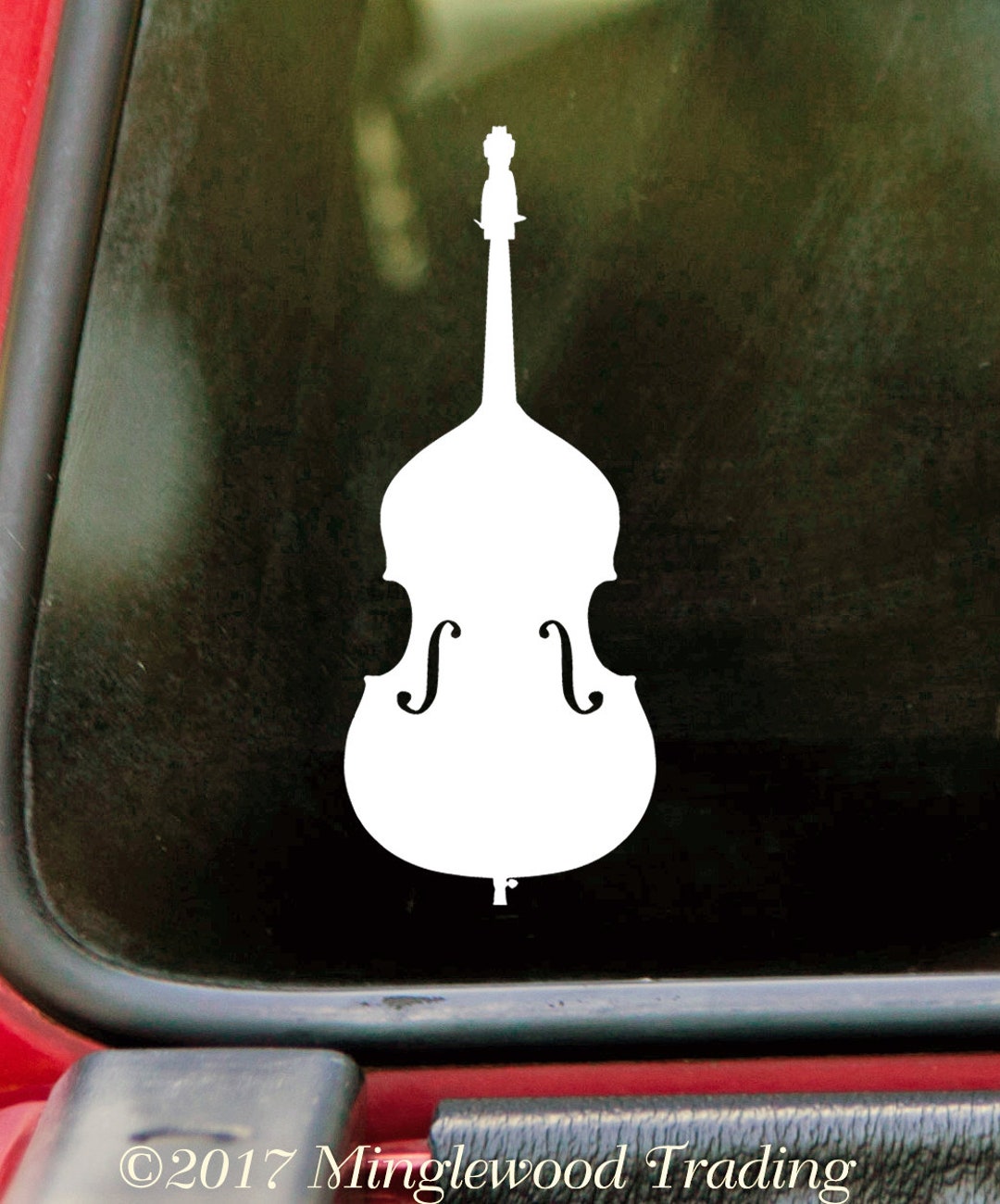 Double Bass Vinyl Decal Upright Bass Bluegrass Jazz Die Cut Sticker Etsy