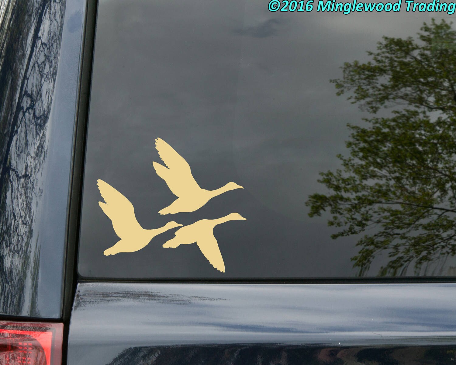 Goose Flight Sticker Flying Geese Vinyl Decal Sticker - Waterfowl Birds Canada Goose - Etsy