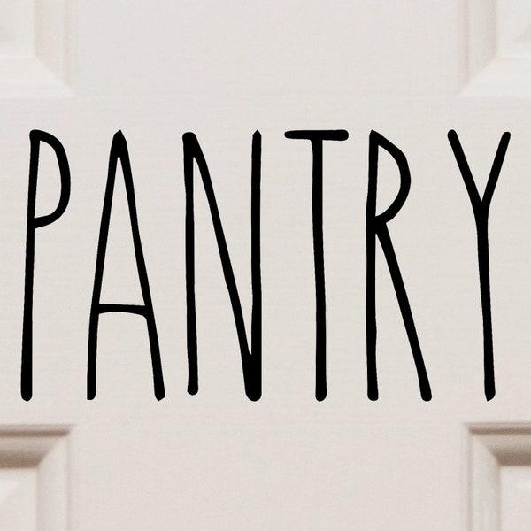 Pantry - Rae Dunn Inspired Vinyl Sticker - Kitchen Storage Home Organization Farmhouse - Die Cut Decal