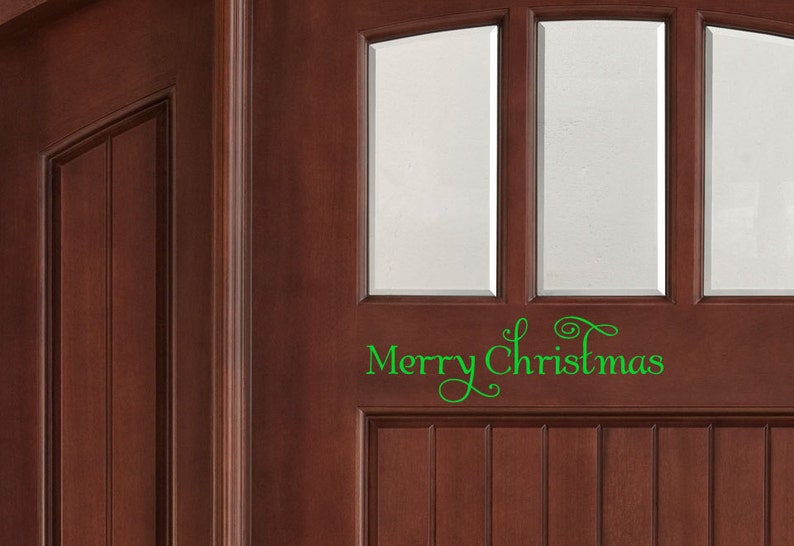 Merry Christmas Vinyl Decal Sign Small to Large Custom Weather