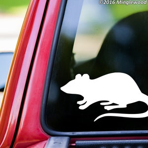 Rat Vinyl Decal Sticker - Black Pack Rodent Mouse