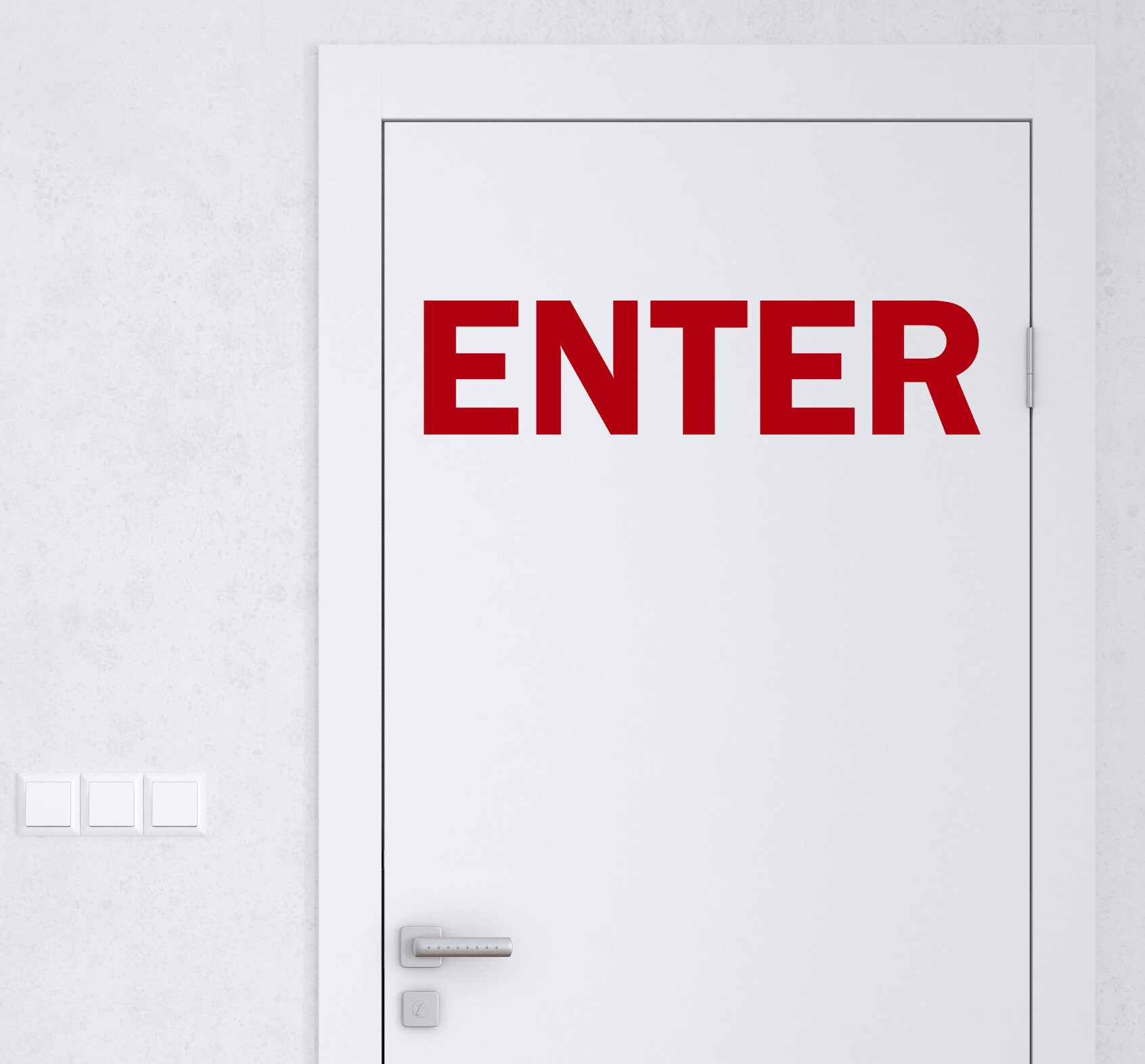 Enter Sign Creative Enter Sign Small to Extra Large | Custom Color Vinyl Decal Sticker for ...