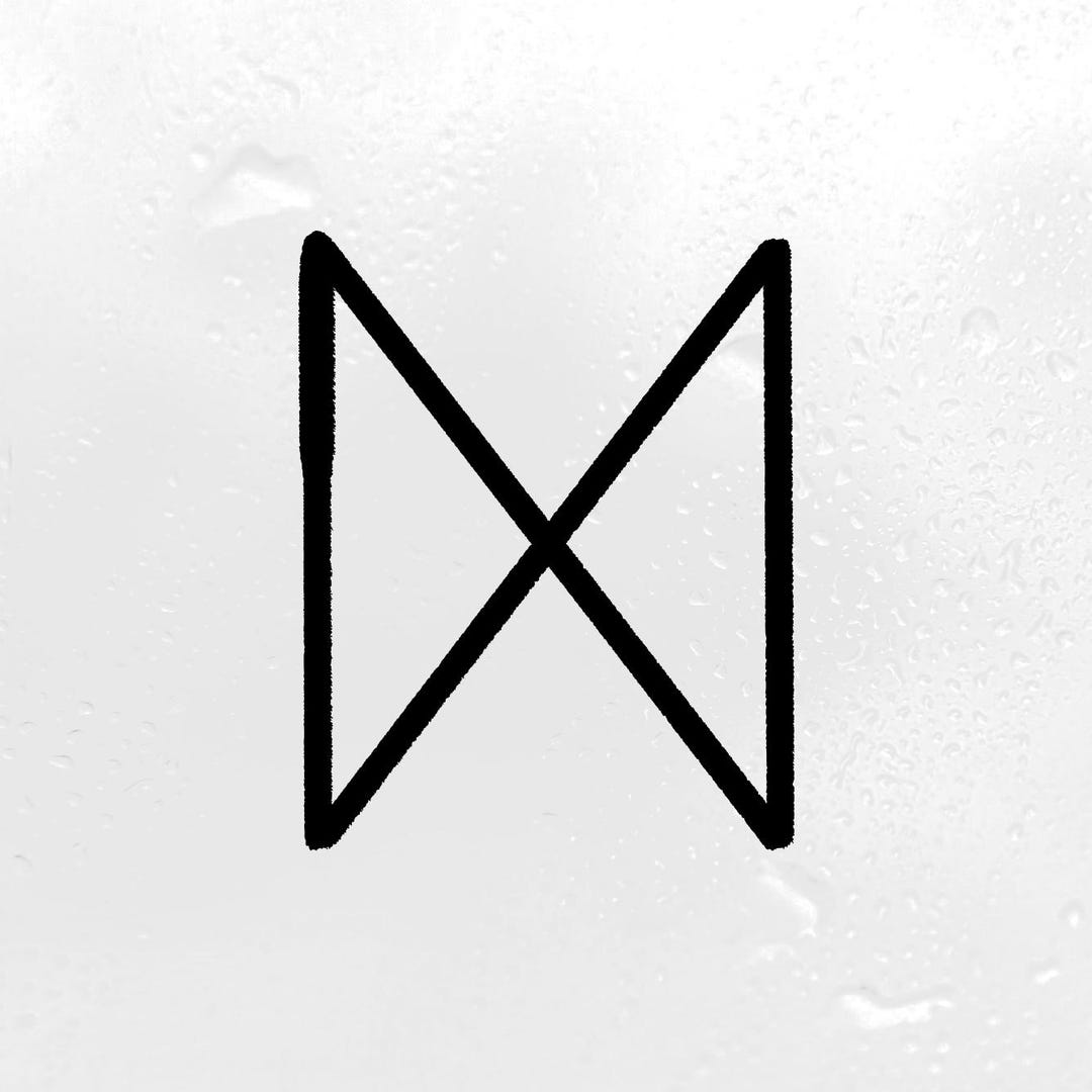 Viking Dagaz Rune Dawn of Hope Vinyl Decal | Custom Color Size Sticker ...