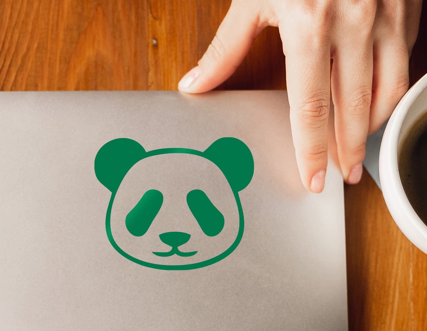 Happy Panda Face Vinyl Decal | Animal Lover Wall Device and Vehicle ...