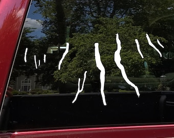 Finger Lakes New York State Outline | Custom Color Vinyl Decal Sticker | Car Bumper Window Wall