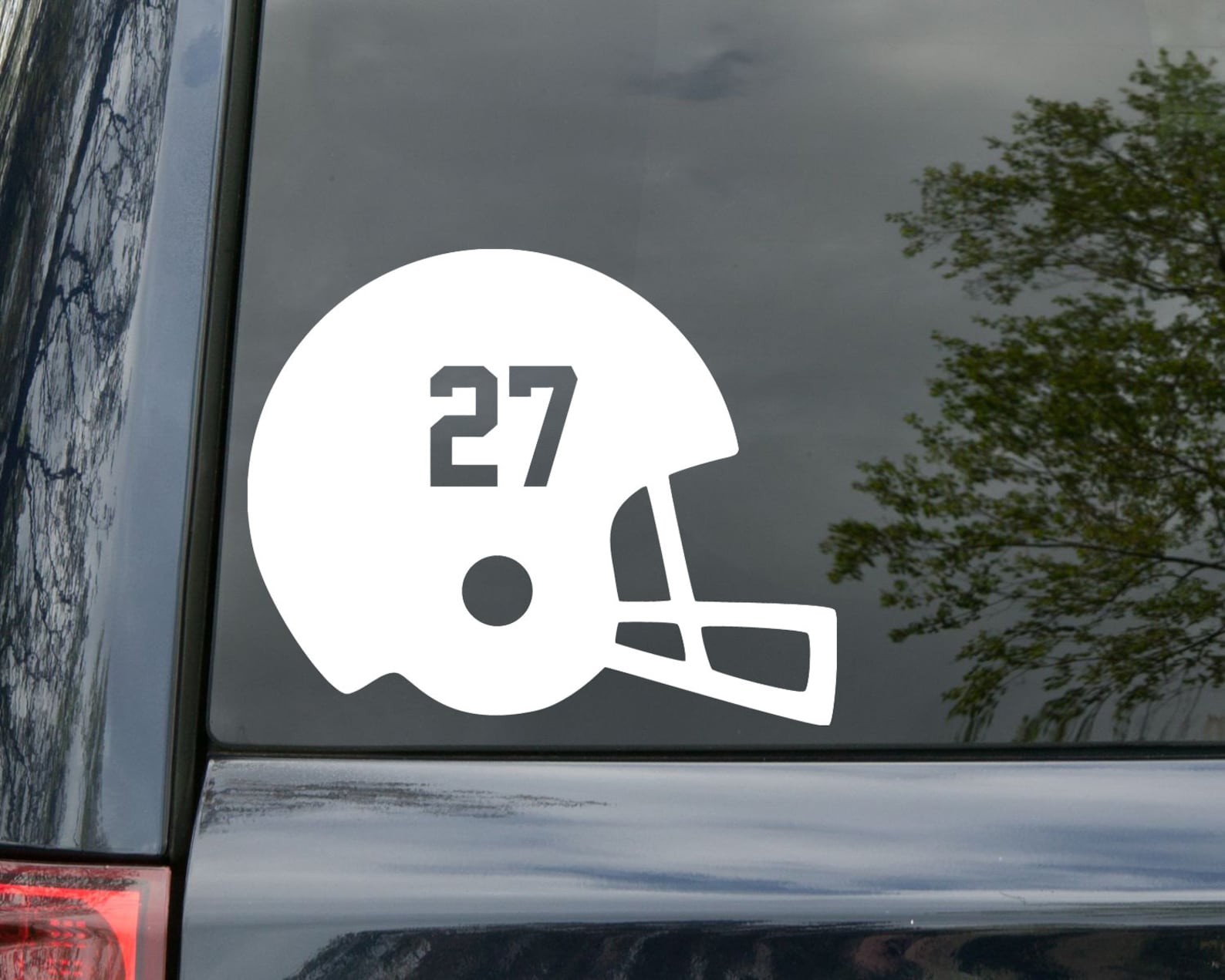 FOOTBALL HELMET with Personalized Numbers Vinyl Decal Sticker Etsy