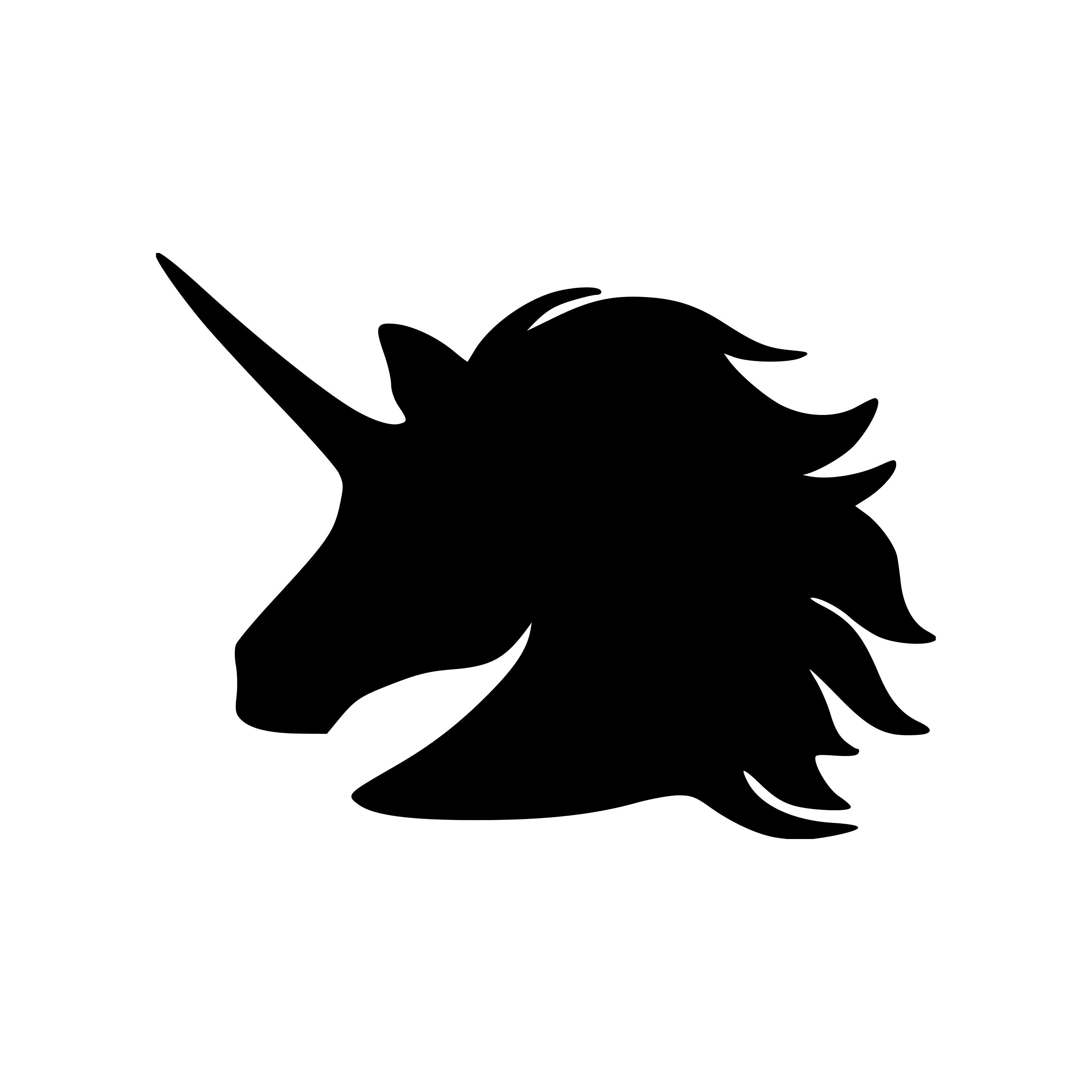 UNICORN Vinyl Decal Sticker Head Horn Horse Etsy