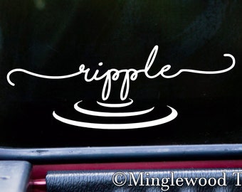 Ripple Vinyl Decal Sticker - Water Wave Zen Still