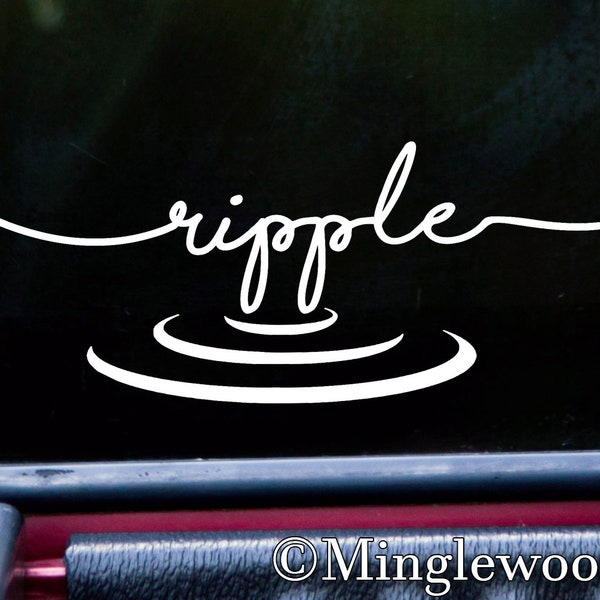 Ripple Vinyl Decal Sticker - Water Wave Zen Still