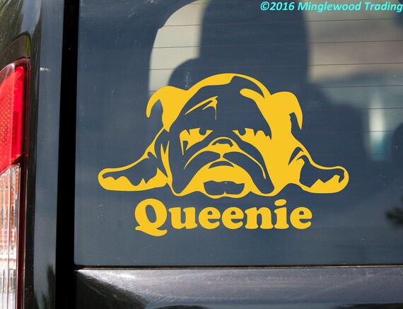 English Bulldog Mom Sticker Die Cut Vinyl British Bull Dog