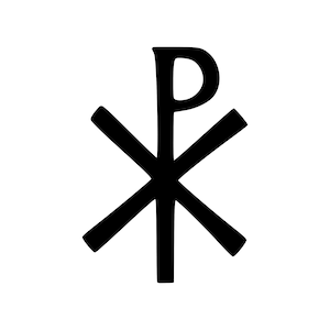 Christogram Vinyl Decal - Jesus Christ Monogram Chi Rho Christian ...