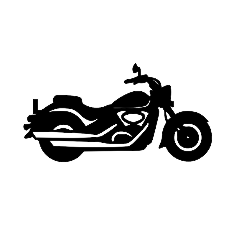 Motorcycle Vinyl Decal Sticker Road Cruiser Style Bike - Etsy