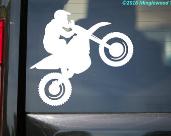 Dirt Bike Motorcycle Vinyl Decal Sticker - Motocross Enduro Racing Dirt Bike -