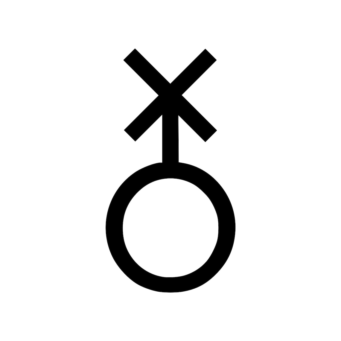 Nonbinary gender symbol vinyl decal sticker genderqueer sign etsy