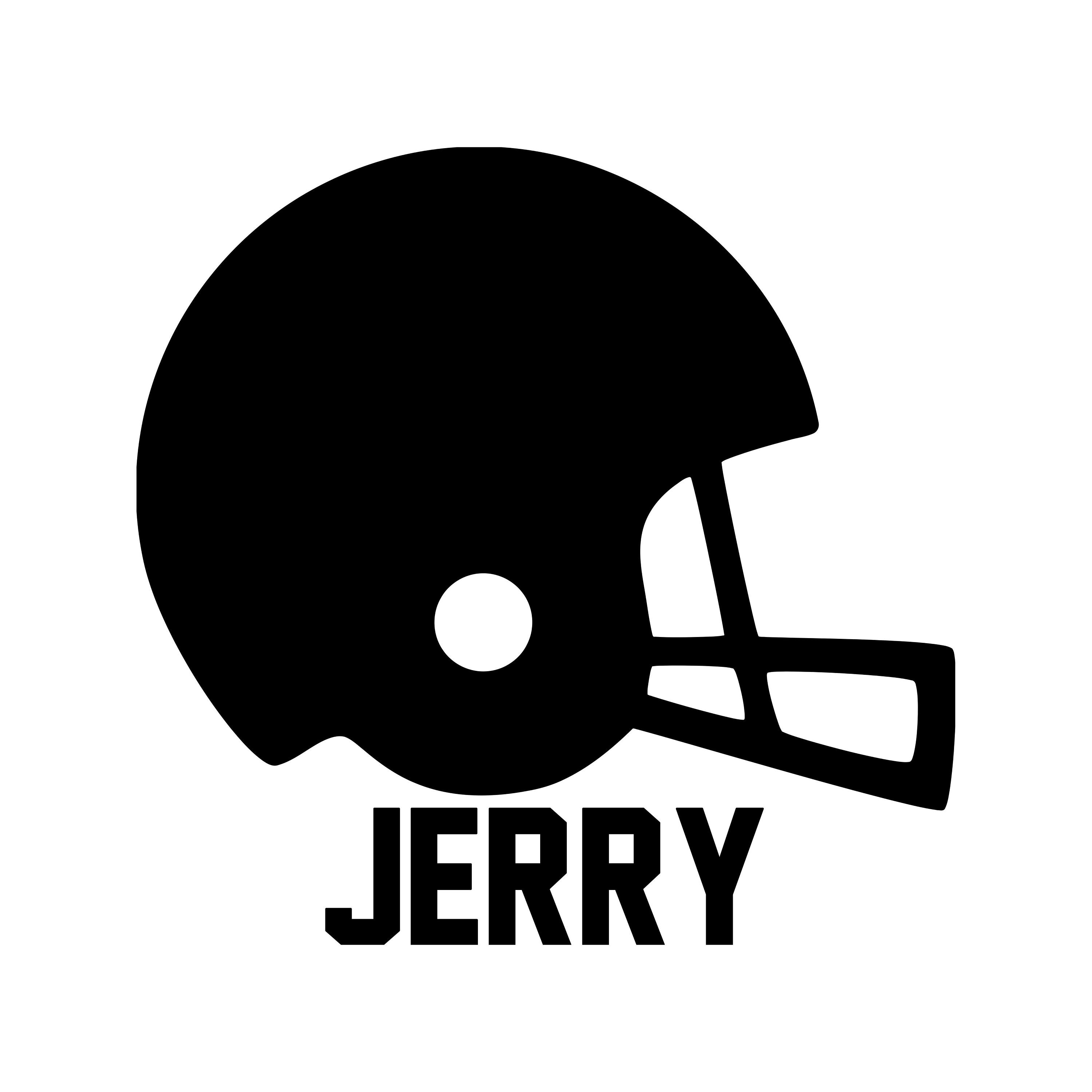 Football Helmet With Personalized Name Vinyl Decal Sticker Etsy UK