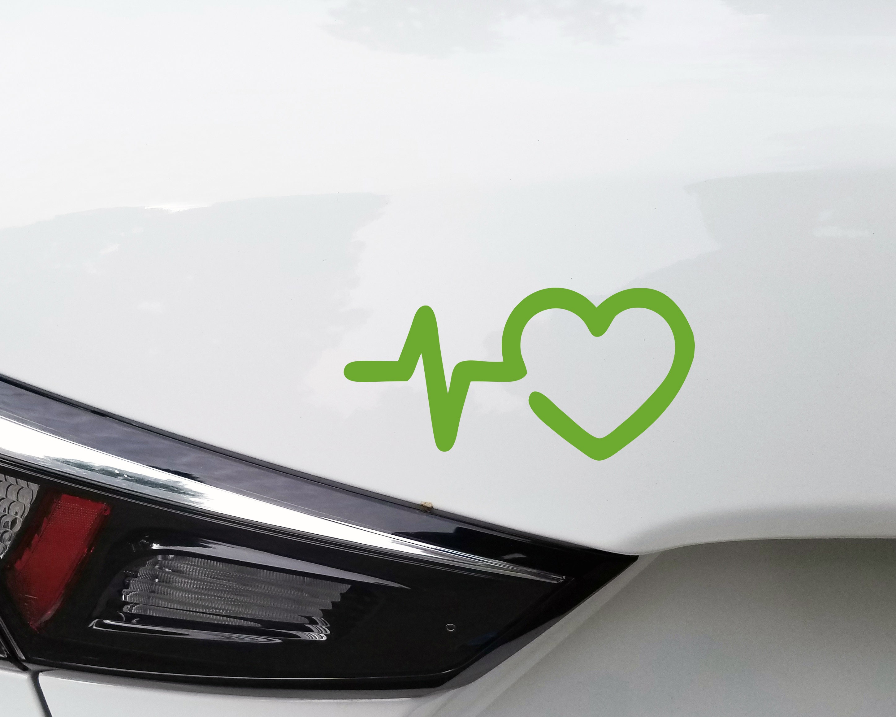 Cardiac Pacemaker Sticker Heartbeat EKG Heart Vinyl Decal Sticker | Pulse Line | 20+ Color ...
