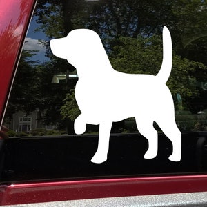 Beagle Vinyl Decal - Dog Hound English Puppy - Die Cut Sticker
