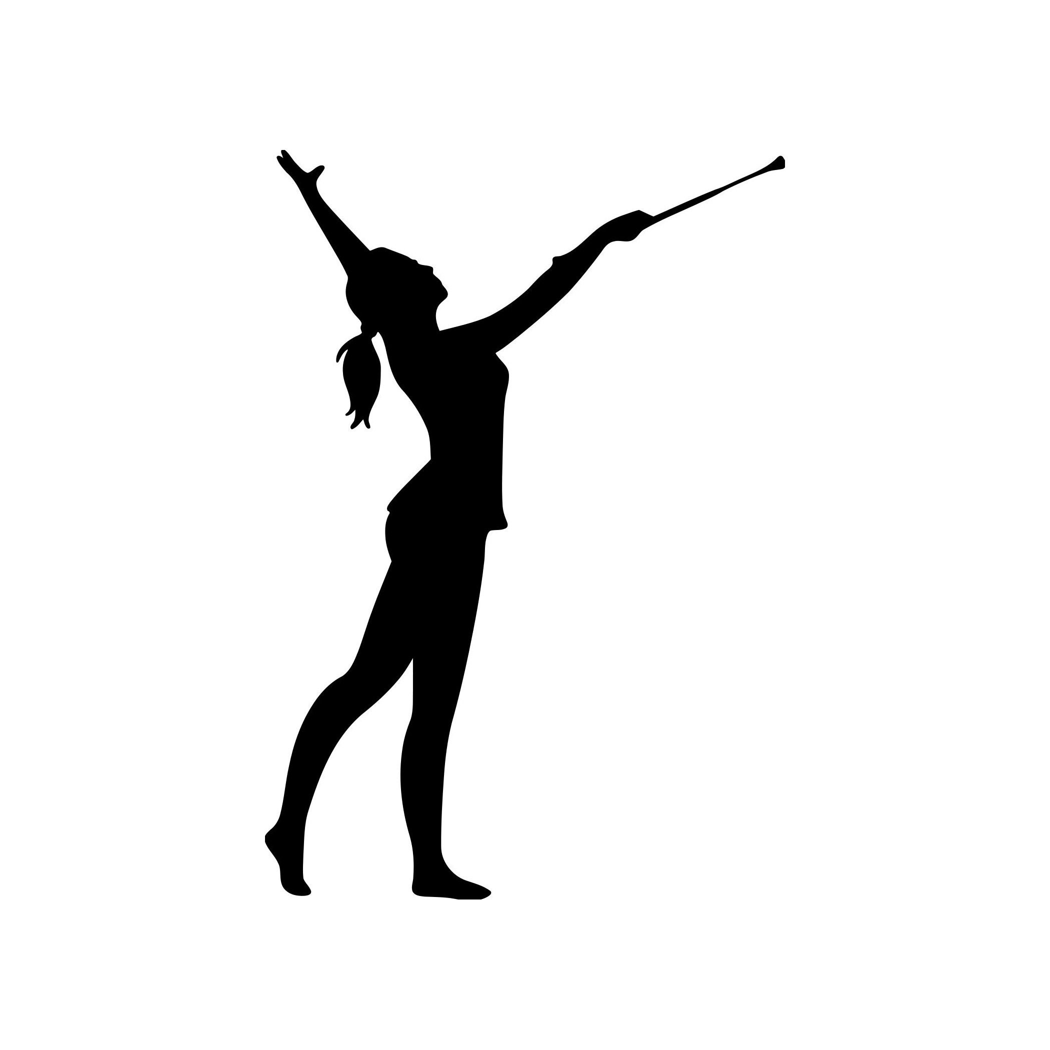 BATON TWIRLER Vinyl Decal Sticker Twirling Marching Band