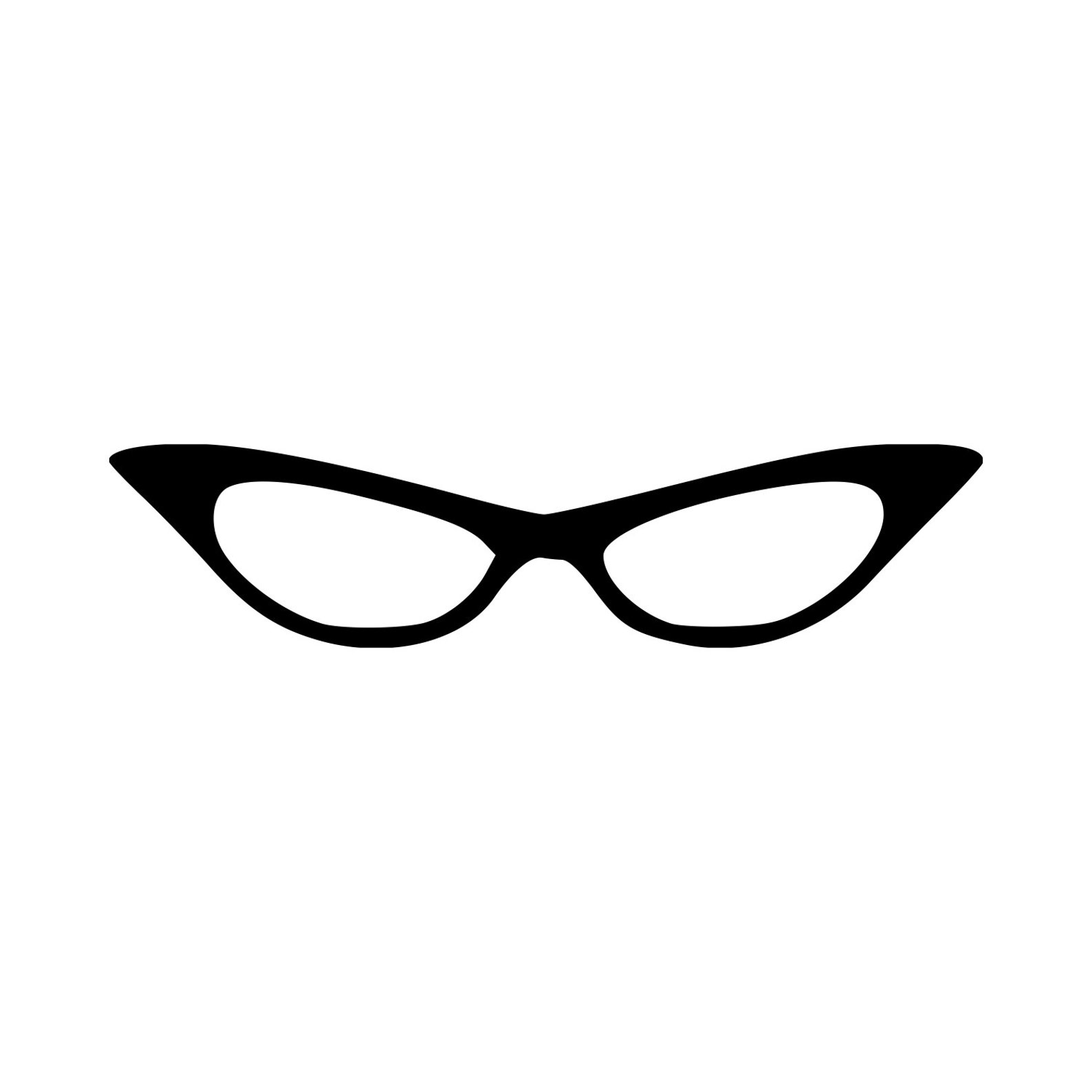 CAT EYE GLASSES Vinyl Decal Sticker Sunglasses Eyeglasses Etsy