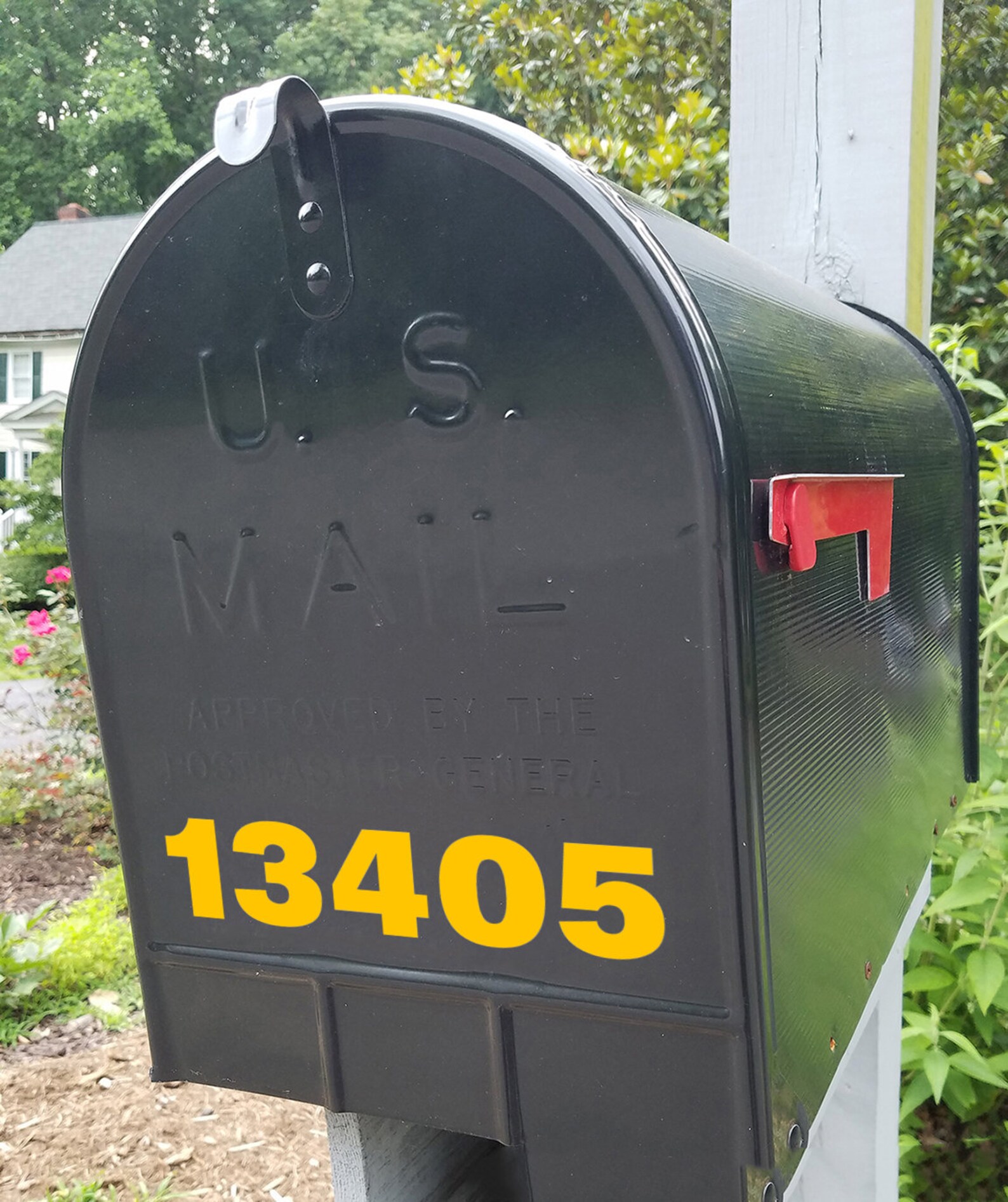 Custom HOA Mailbox Numbers Vinyl Sticker 1 to Etsy