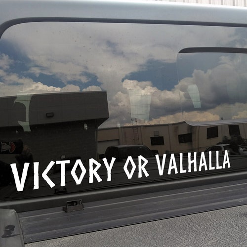 Until Valhalla in Norse Runes Vinyl Decal Viking Futhark - Etsy